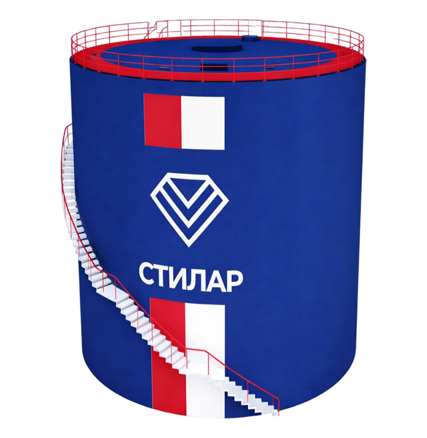 Цельносварной резервуар РВС  200 м³ от завода-производителя